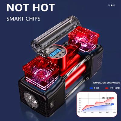 Прикуриватель Интеллектуальный цифровой дисплей Двигатель 540 Одноцилиндровый воздушный компрессор Портативный измеритель давления в шинах для тяжелых условий эксплуатации