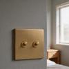Retro Design Vintage Brass Switch Retro Light Switch Self-Locking Mechanism
