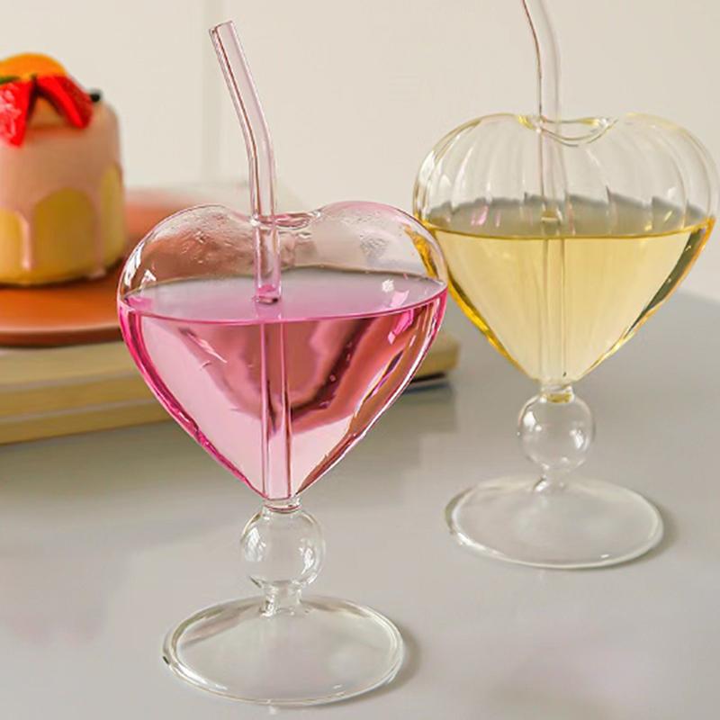Стеклянная кружка в форме сердца в форме любви, чашки для пар, птицы и различные стеклянные чашки для коктейлей, кружки для чая, пива, чашка для молока, кофе, подарочная посуда для напитков