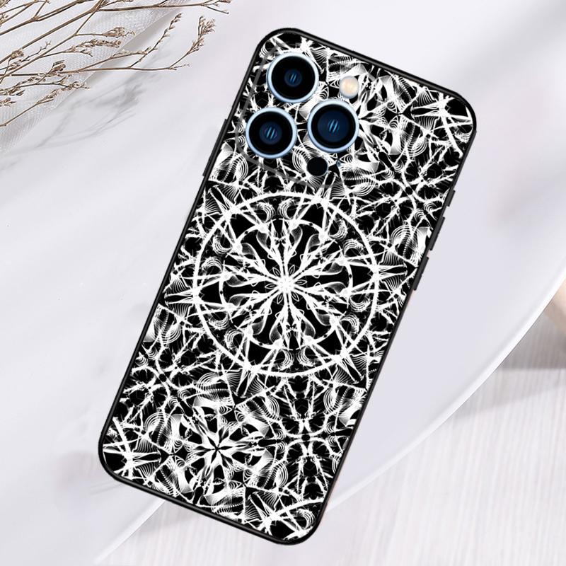 Mandala Pattern Phone Case For iPhone 17 Pro Max 15 14 13 12 11 16 Pro Max Plus 12 13 Mini 16e 17 Air Cover