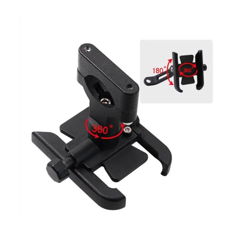 Motorcycle Mobile Phone Holder Screen Handlebar Mirror Base 360 ° Rotary Bicycle Scooter Racing Riding Accessories