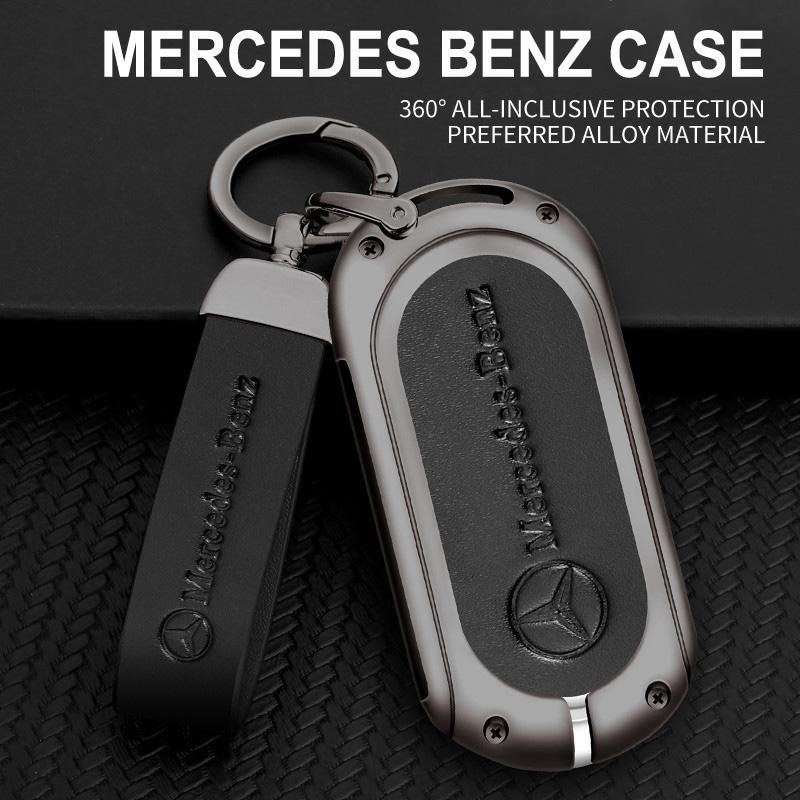 CRV1 Alloy Style Car Key Case Cover Shell Fob Key Case Waterproof For Mercedes Benz 2021 C/S Class W223 W206 S350L S400L S450L S500L