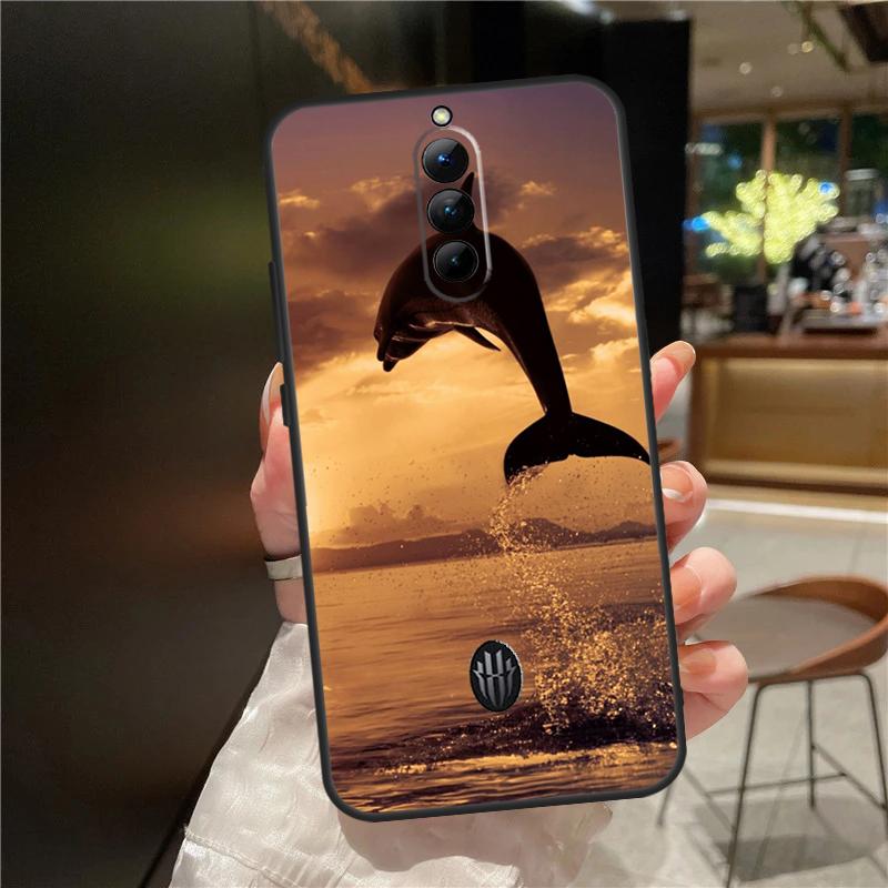 Чехол с животным дельфином для ZTE Nubia Red Magic 8 8S 9 9S 10 10S 11 Pro Plus 6 7 6S 7S Для RedMagic 10 Air Чехол