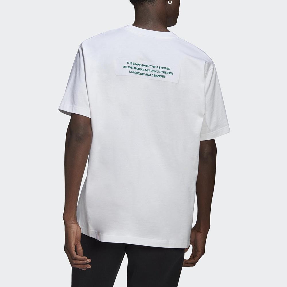 adidas originals Logo Round Neck Short Sleeve Tee For Men White Men's H09346