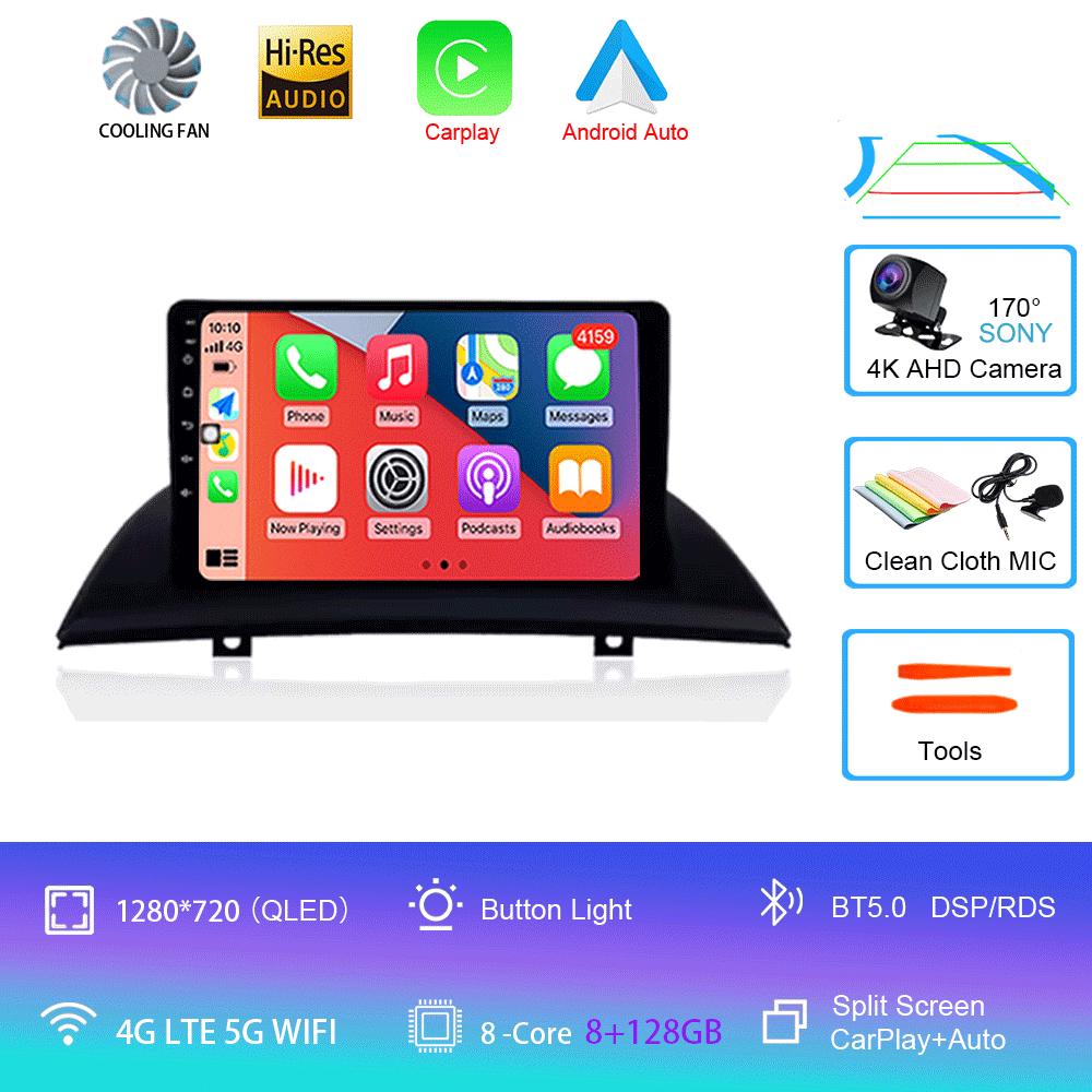 Для BMW X3 E83 2004 2005 2007-2012 9 дюймов Android 14 2din Радио DVD Автомобильный мультимедийный видеоплеер Навигация GPS 2 din dvd