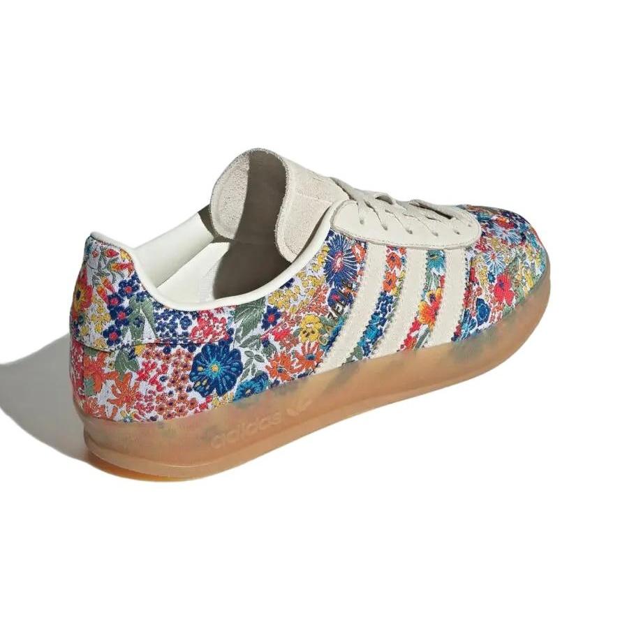 Liberty London x adidas Gazelle Indoor Цветочная вышивка Женские кроссовки Кремовый Молочно-белый Резина JP5309