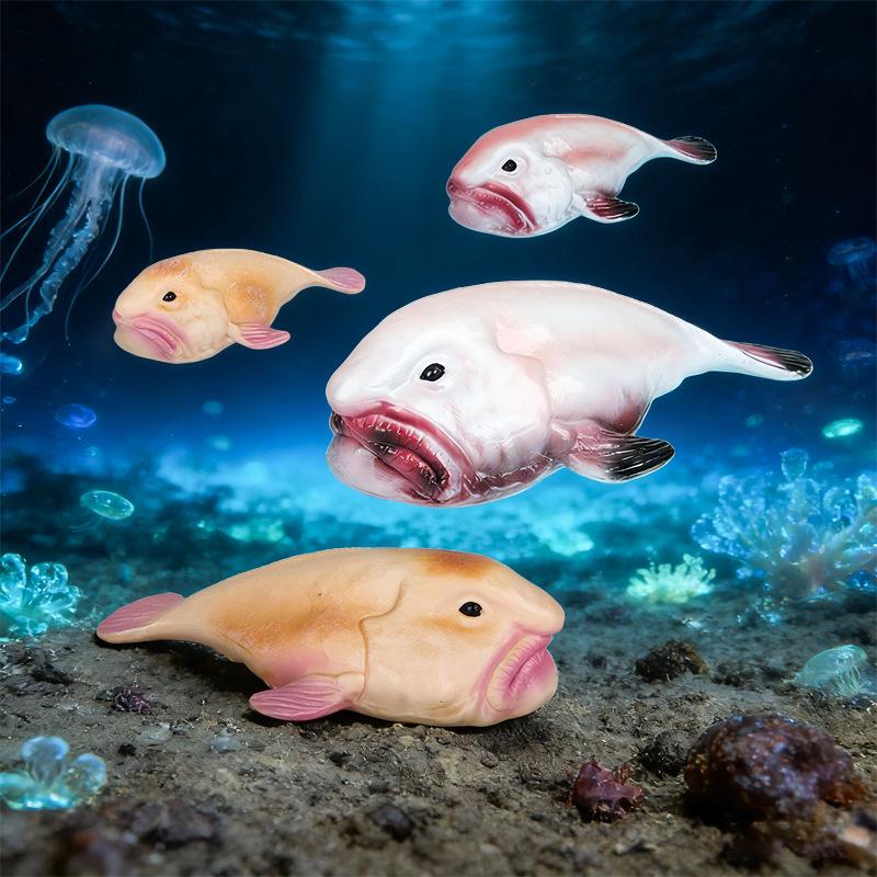 Сплошной крест Капля воды Рыба Симуляция Игрушка Модель - Бобо Морское Существо Украшение