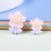 10pcs Children's Flower Hair Accessories Loose Beads Brightening Face Flower Patch Cream Glue Fresh Five-petal Mobile Phone Case Material