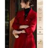 Elegant Women's Mid-length Wool Blend Coat