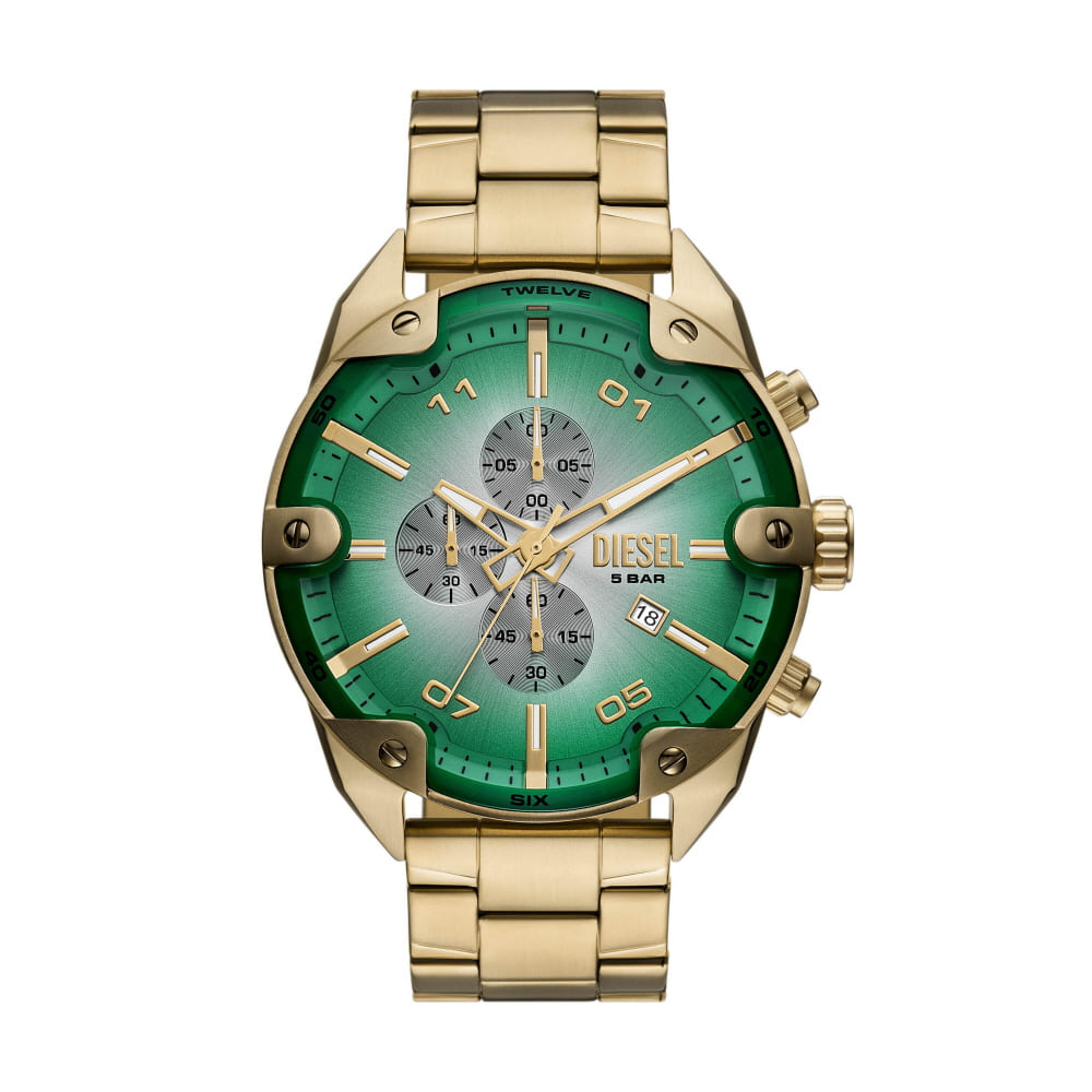 Dijelsigye Dz4685 (Spiked) Spiked Chronograph Men'S Metal Watch