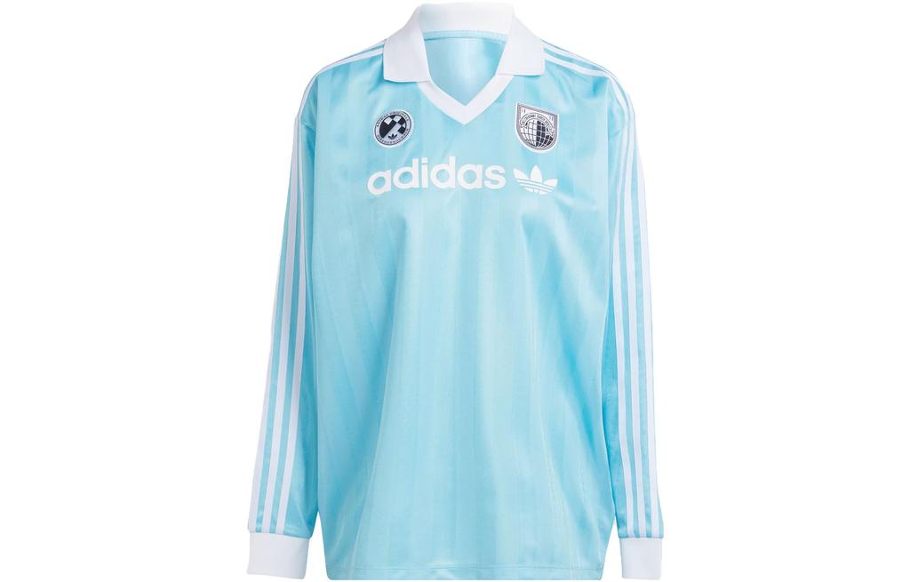 Adidas Originals Drop Shoulder Sleeve T Shirt Women's Crystal Blue IR9770