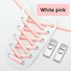 New No Tie Shoe Laces Press Lock Flat Color Gradient Elastic Shoelaces Without Ties Shoelace Rubber Bands for Shoes Woman Man