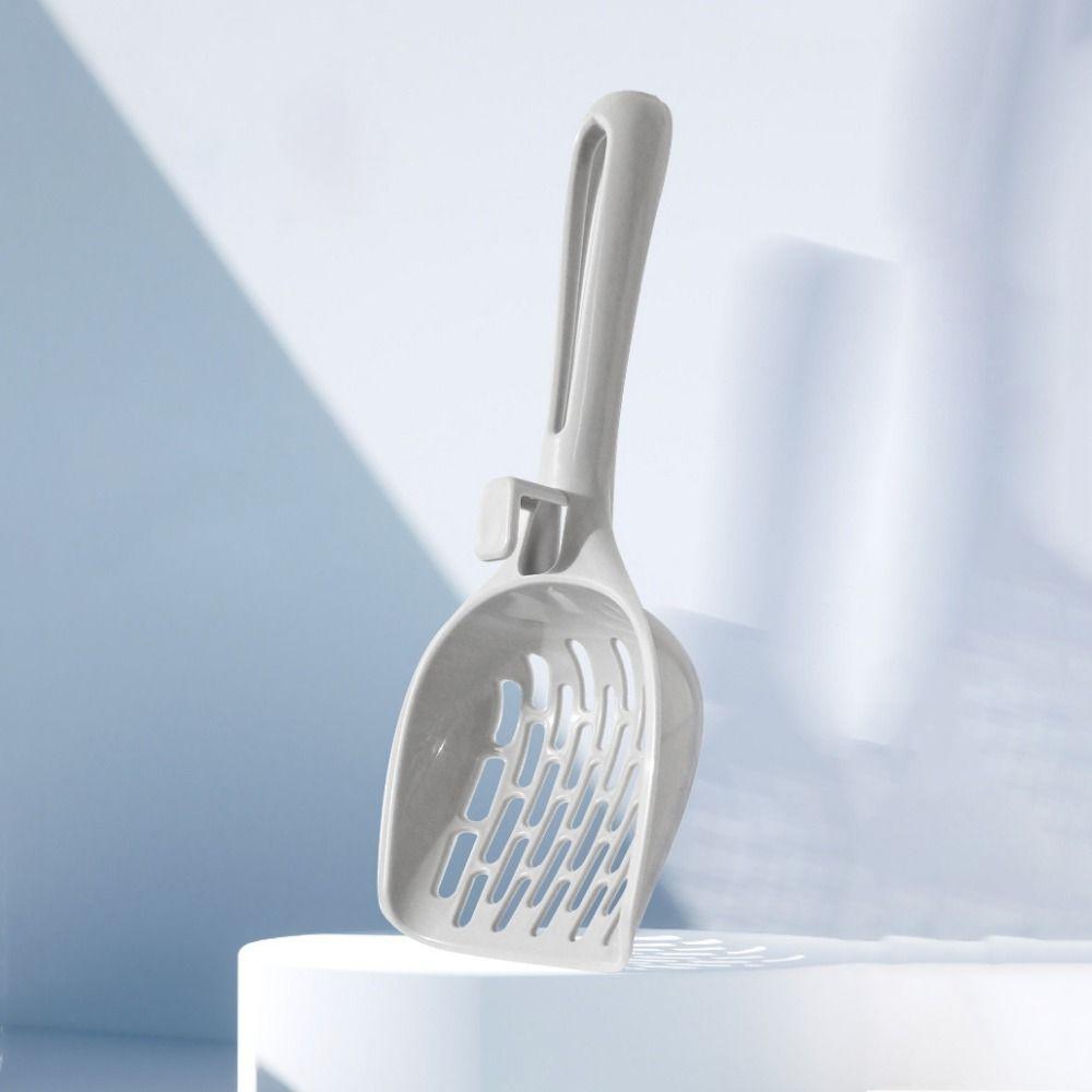 Пластиковая лопата для кошачьего туалета с отверстием для подвешивания, совок для кошачьего туалета, совок для кошачьего песка для собак, кошек и рептилий