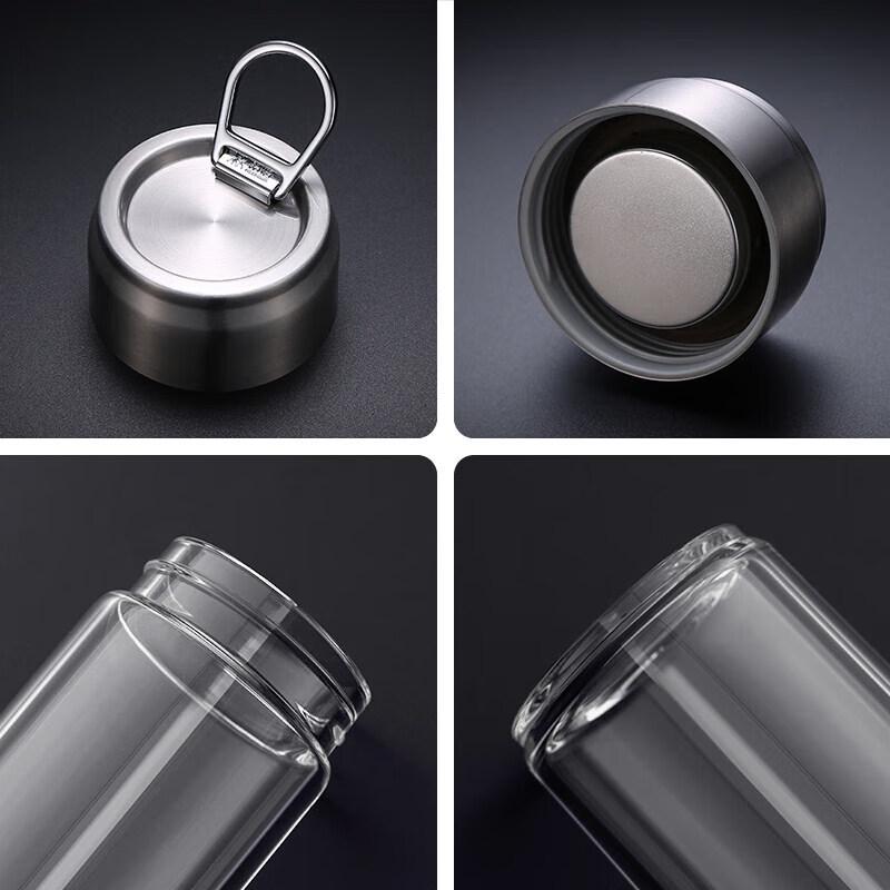 Heenoor Portable High Borosilicate Glass Tea Infuser Bottle