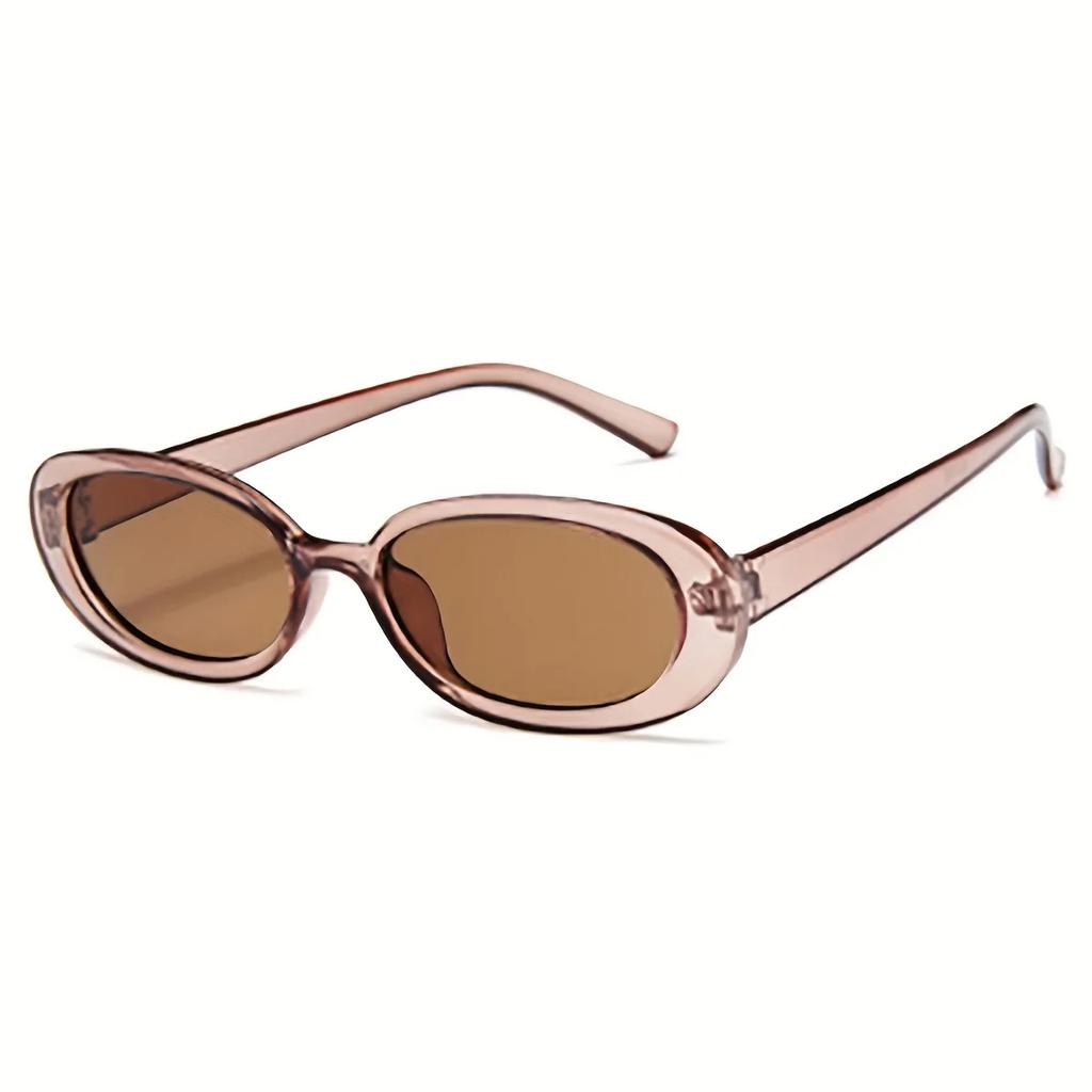 1 шт. Винтажные овальные солнцезащитные очки женские дизайнерские брендовые маленькие овальные солнцезащитные очки ретро черные красные очки женские очки