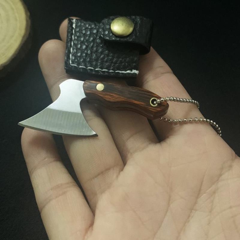 Портативный брелок, топор, нож, карманный топорик, нож из нержавеющей стали, Edc, фиксированное лезвие