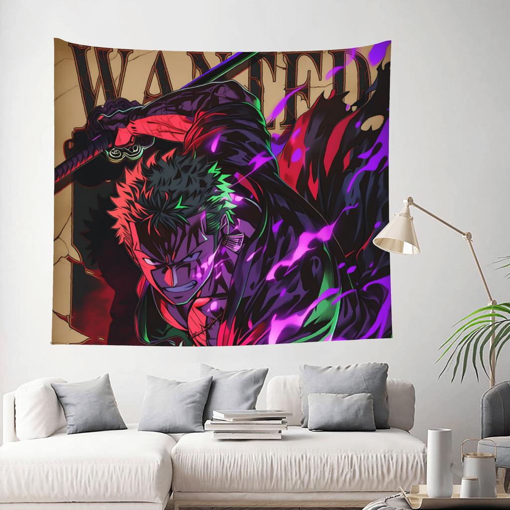 One Piece Anime Zoro Tapestry Room decoration Home Decoration Tapestry Decor Accessories Cute Room Decor