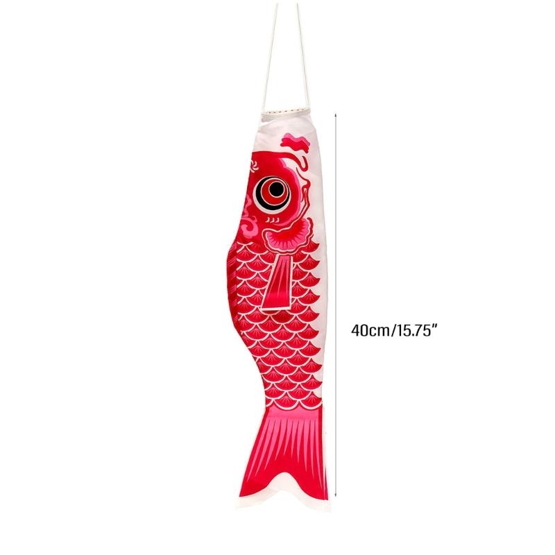 Japanese Carp Windsocks Streamers Fish Flag Kites Cartoon Fish Colorful Windsocks Carp Wind Sock Flag Koinobori Gift