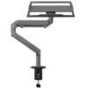 LOE Monitor Arm, LaptopTablet Mount, Gas Spring Type, Desk Mount, Stable, Easy Assembly, LOZ1S, Gray
