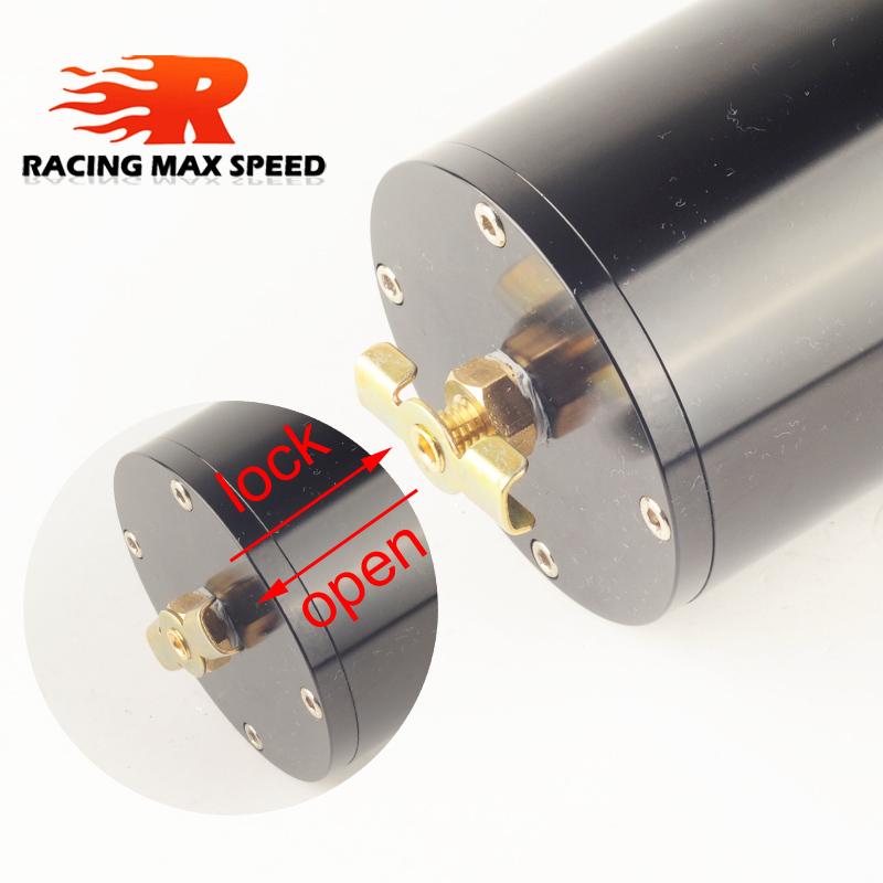 Universal 0.5L Brushed Baffled Oil Catch Tank Can with Breather Filter Aluminum 9MM 10AN Round Can Oil Catch Can