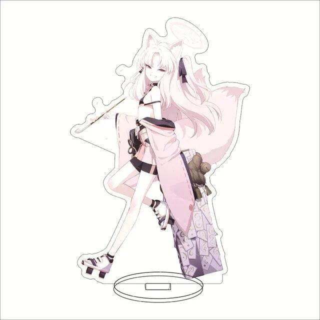 Blue Archive Hyakkiyakou School Acrylic Stand Characters Kasuga Tsubaki Waraku Chise Kuda Izuna Desk Display Standing Ornament