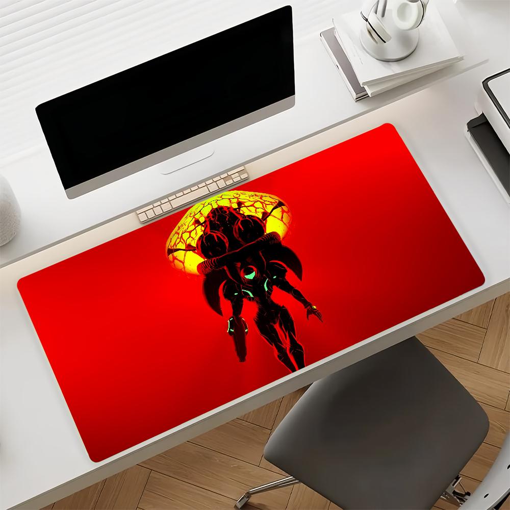 Game M-Metroid-S 4 Mouse Pad Non-slip Rubber Gamer Balance Computer Mat Decoracion Deskmat Laptop Office Large