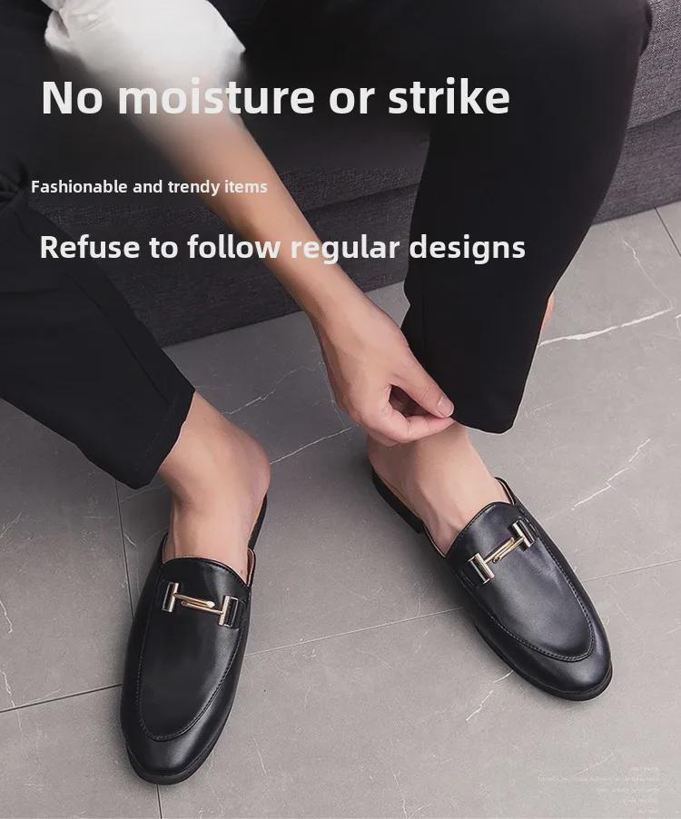 Мужские персонализированные тапочки Baotou в британском стиле с пряжкой