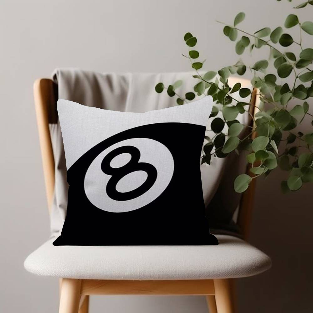 Black And White No Ball Art Cushion Cover Inches Farmhouse Decor Home Throw Pillow Covers for Couch Decorations