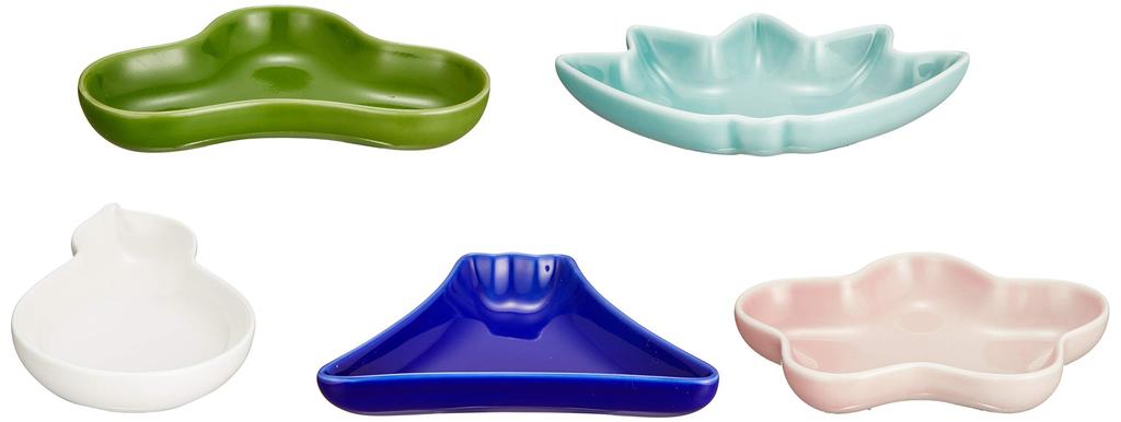 Hasami Ware Sunny Bean Plate Set of 5 Color 19652 "essence"