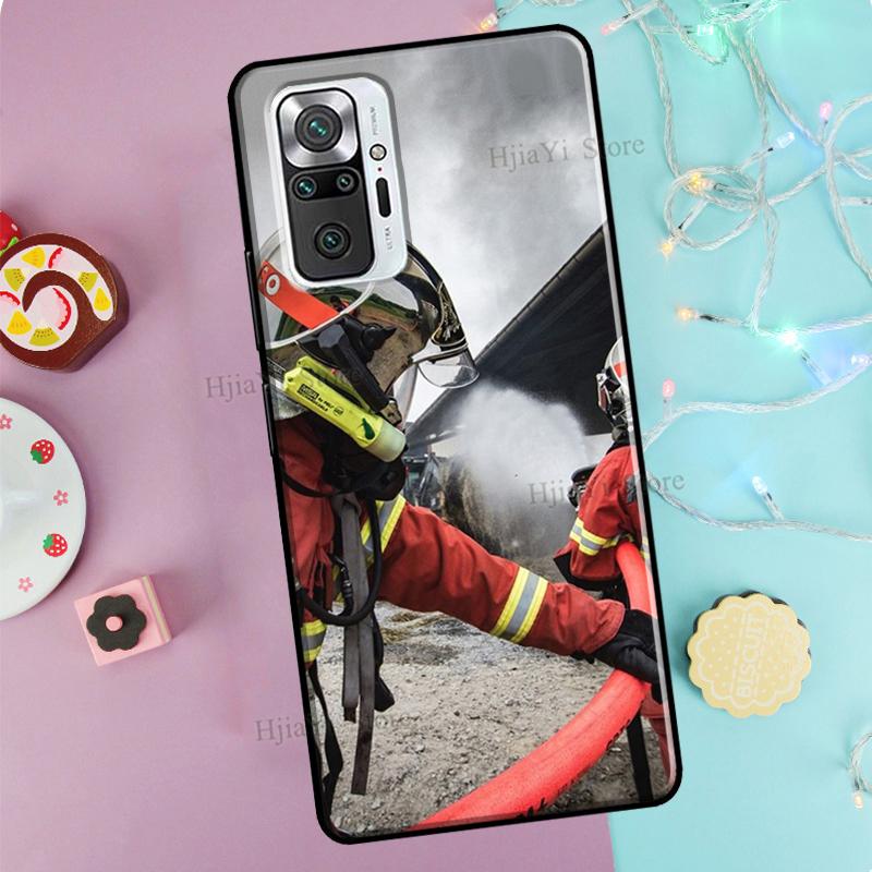 Firefighter Heroes Fireman For Xiaomi Redmi Note 11 Pro Note 10 8 9 Pro 9S 10S Case For Redmi 10 9 8A 9A 9C 9T Cover