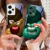 Простой черный чехол Happy Apple для Xiaomi Poco M4 X7 F7 Ultra x7pro F7 F6 X6 Pro F5 F4 X5 X3 F3 X2 F4 GT M3 X4 GT закаленный чехол для телефона