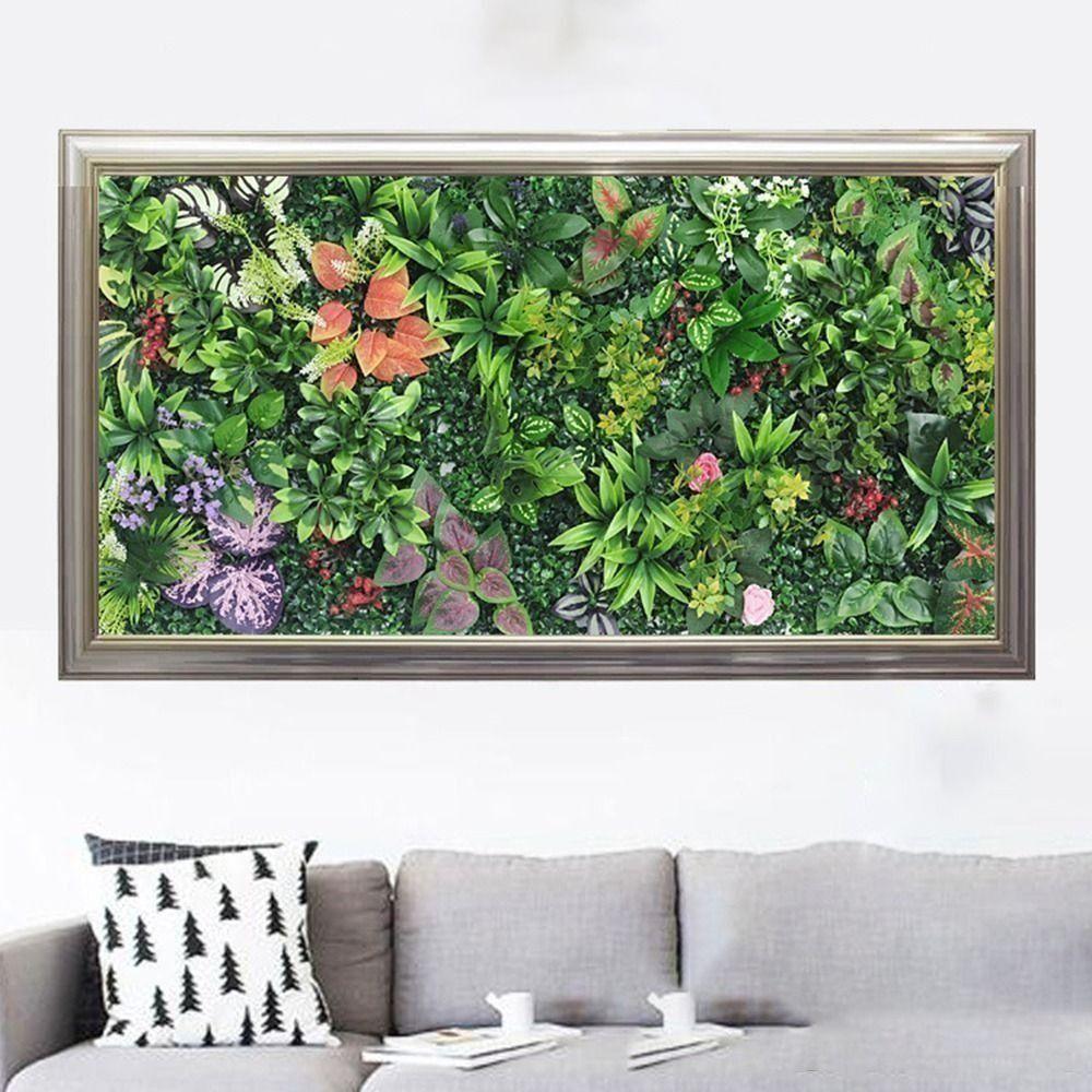 Flower Artificial Eucalyptus Carpet DIY Simulation Maple Plant Sheet Living Room