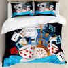 Coconut Palm Three-Piece Quilt Cover 3D Digital Printing Bedding Set Bed Cover
