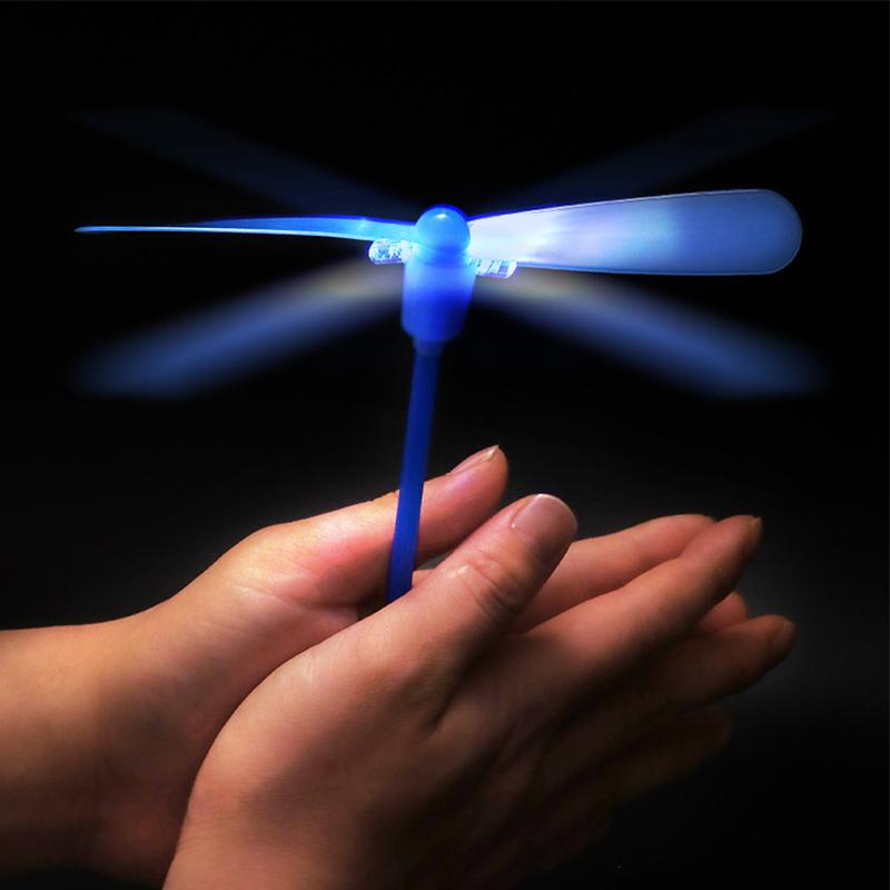 Outdoor Glow Toys Glow Sticks Bamboo Dragonfly Stall Sale Glow Flash Toys