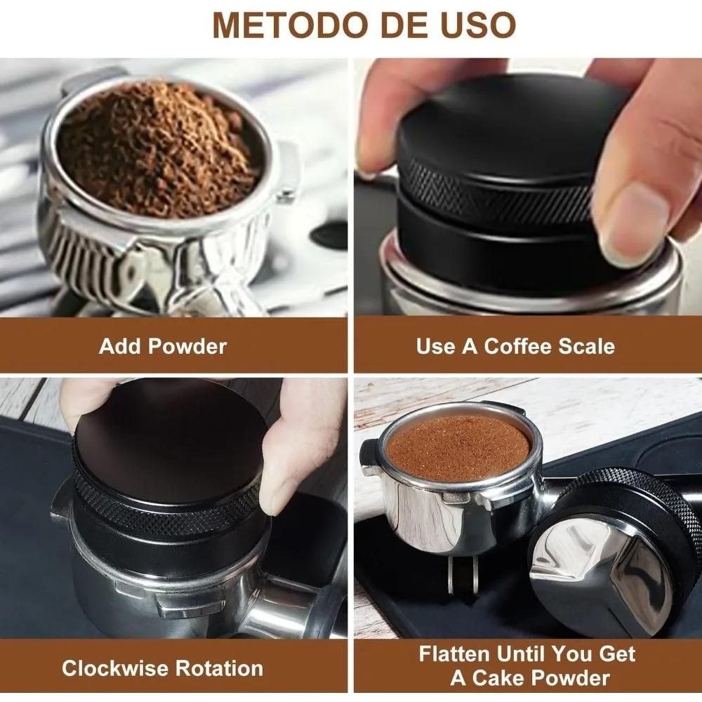 51/53/58mm Espresso Tamper, Adjustable Espresso Dispensing Tool, Professional Espresso Level, Espresso Machine Accessories