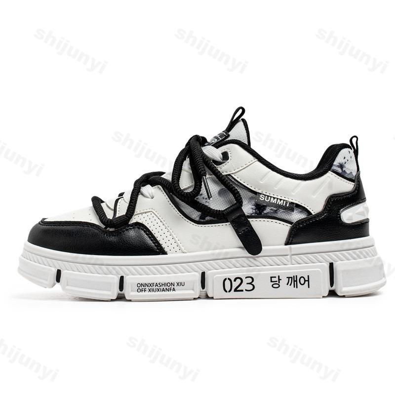 Модная мужская новая модная тенденция повседневная низкая посадка обувь на толстой подошве весна 2025 удобная универсальная нишевая конструкция нескользящие массивные кроссовки