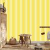 Yellow and white striped wallpaper for living room and bedroom 50x1000