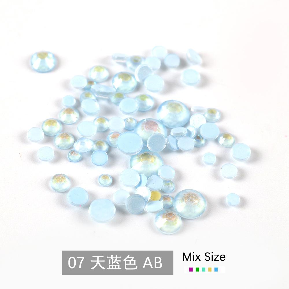 Смешанный мокко плоскодонный сверло неоновый флуоресцентный сверло DIY аксессуары для мобильных телефонов стеклянные хрустальные наклейки для ногтей сверло для дизайна ногтей