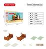 Forest Villa Set Toys Forest Animals Family Mini Furniture Model Living Room Bedroom Tv Refrigerator Ornament