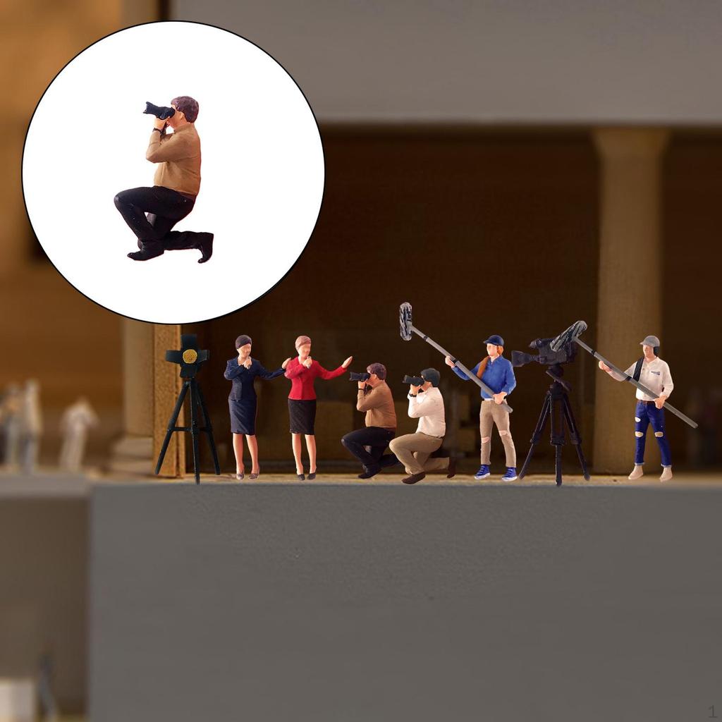 1/64 Трансляционная фигурка, окрашенные фигурки, живая сцена для диорам, коллекции, набор для строительства, архитектура