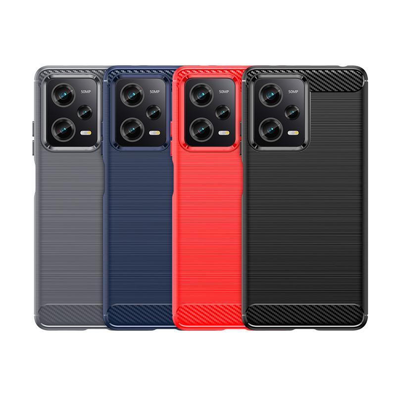 Для Xiaomi Redmi Note 12 Pro Чехол Крышка Redmi Note 12 Pro Capas Углеволокно Мягкий ТПУ Чехол Redmi Note 12 11 13 Pro Plus Fundas