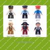 Совместимо с LEGO Duplo: Крупные блоки, Аксессуары, Фигурки, Минифигурки, Куклы, Персонажи и Профессиональные роли (например, Полиция)