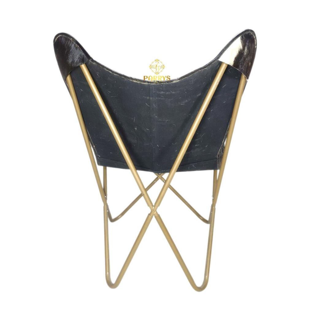 Butterfly Chair - Genuine Leather Office Chair, Handmade Relaxing Chair