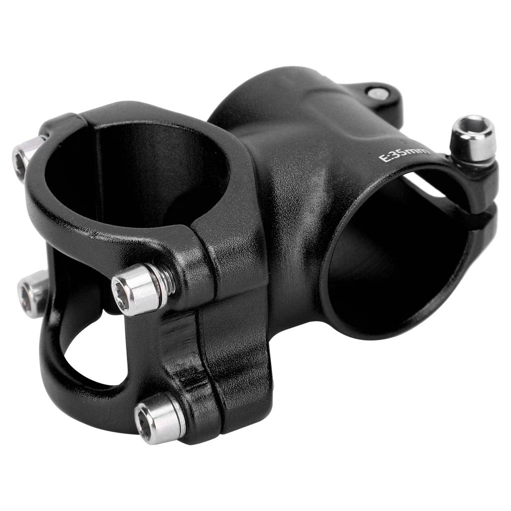 LUNJE 31.8x35mm Bike Handlebar Short Stem Riser Aluminum Alloy Hollow Stem