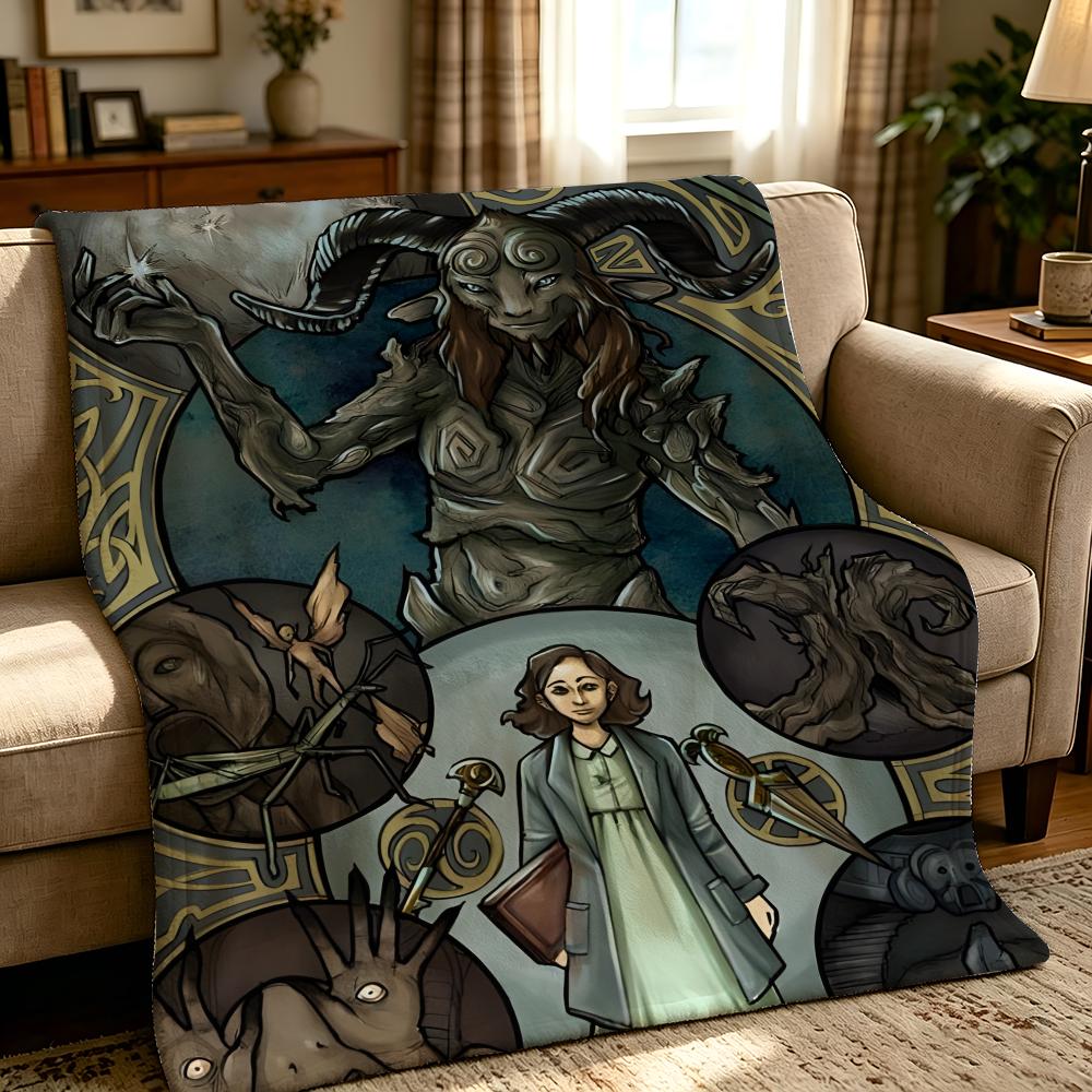 movie P-Pans Labyrinth-h Throw Thick Comfort Flannel Quilt,Multi-scene Use Indoor Outdoor Daily Nap