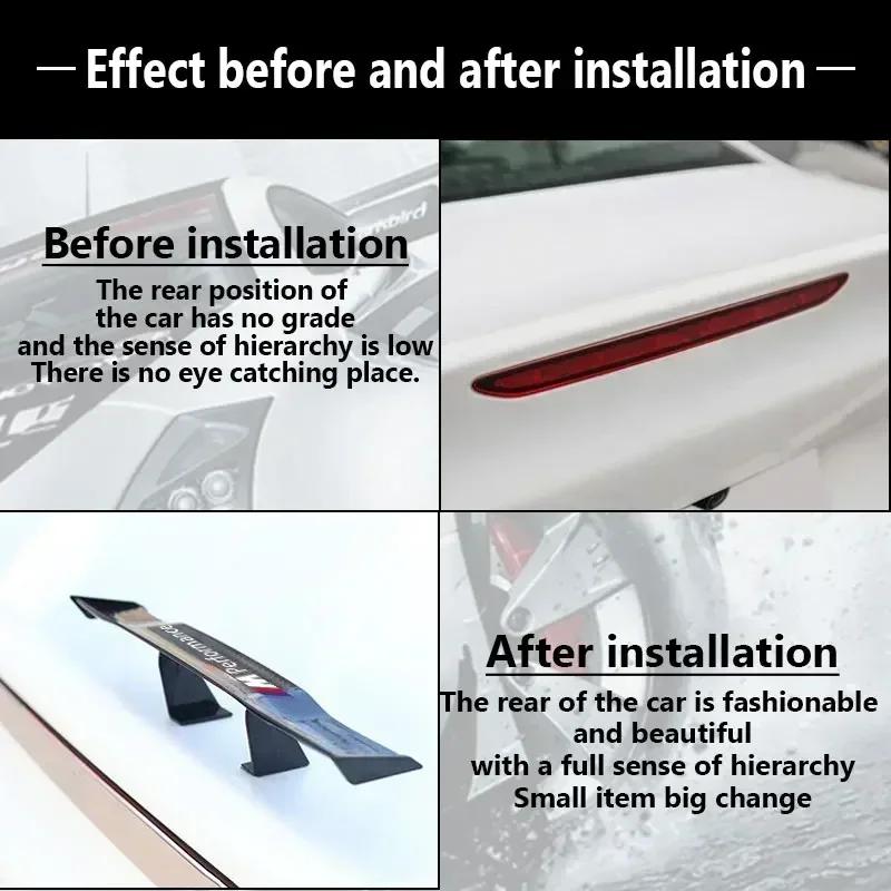 New 2025 Car For BMW Car Mini Spoiler Tail Wing Carbon Fiber Look Mini Modified Tail Wings For BMW X1 X2 X3 X4 X5 1 2 3 4 5 6 Se