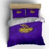 Kolkata Knight Riders Logo Design Print Bedding Set Duvet Cover Pillowcases (1* Duvet Cover 2* Pillowcases Do Not Include Comforter)