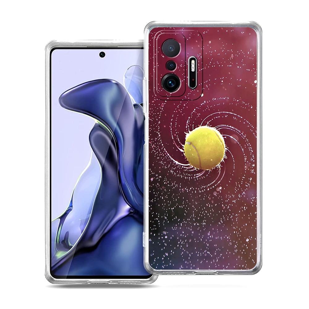 Прозрачный чехол для телефона для Xiaomi Mi 14 13 12 11 Ultra 13T 12T 11T Poco X3 NFC F3 F6 Pro Lite 5G Мягкий ТПУ корпус Сумка для спортивного тенниса