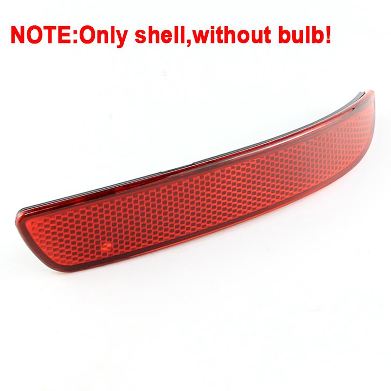 2PCS For BMW E70 X5 2007 2008 2009 2010 Smoked/RED Rear Bumper Reflector Brake Light shell cover housing without bulb