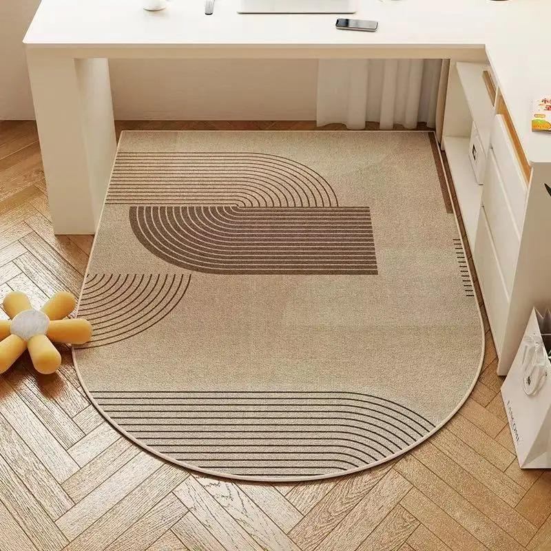 Wabi-Sabi Style Office Chair Mat Non-Slip Wear-Resistant Floor Rug For Desk Bedroom Home Decoration Carpet